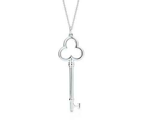 Tiffany Key Trefoil key pendant